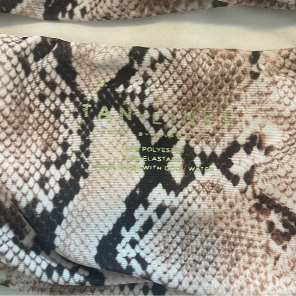 Tan Lines by Sivan Ayla Python Print Bikini Set 3 pieces! Size small - Picture 3 of 7